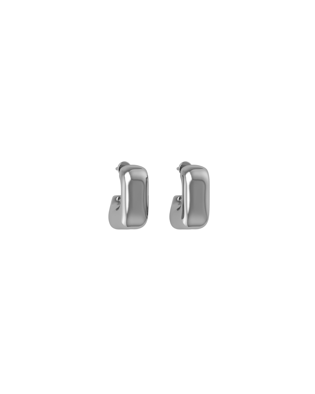The Small Square Hoops – HOMNE The Small Square Hoops – HOMNE